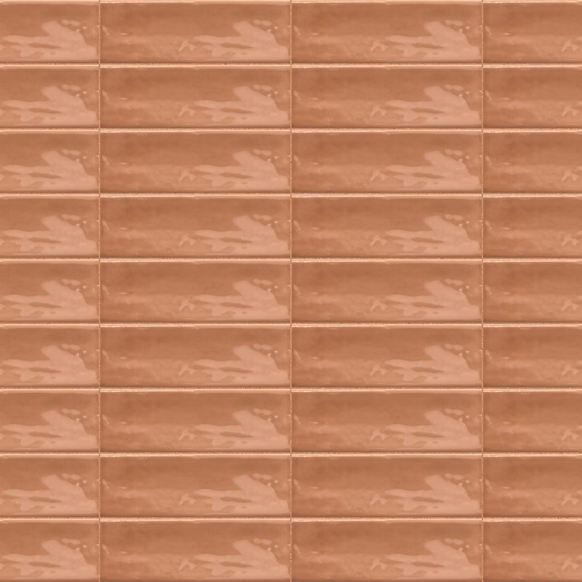 Carrelage effet Zellige Terracotta 14 – 6 × 4,8 × 0,8 cm Brillant Bravio, Mur intérieur (vendu par carton de 0,42 m²), RO'MA CARRELAGE