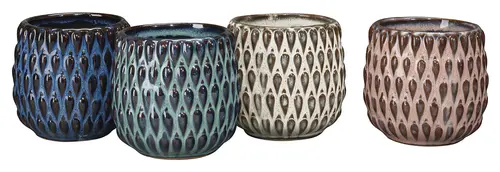Cache-pot Fizzy coloris multicolore en céramique - Ø 7,5 cm