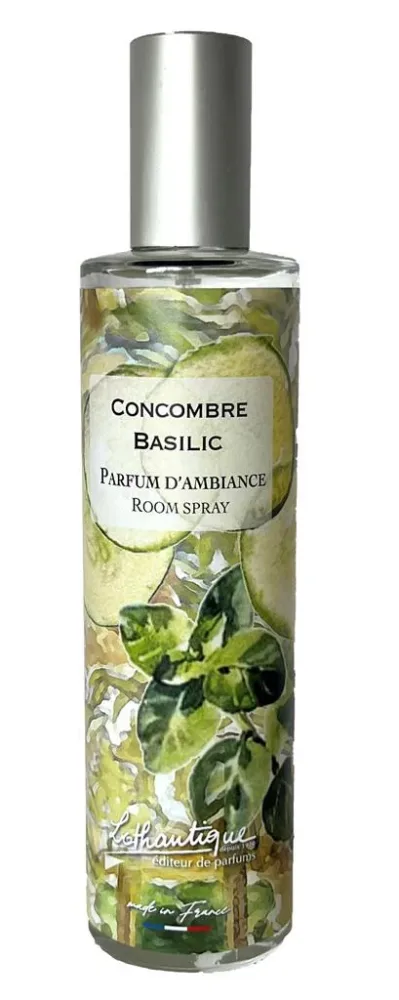 Parfum d'ambiance Lothantique Jardin d'aquarelles Concombre Basilic – 100 ml