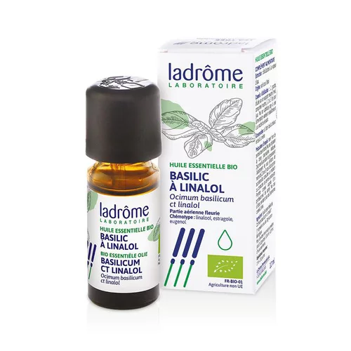 Huile essentielle bio de Basilic à linalol Ladrôme - 10 ml