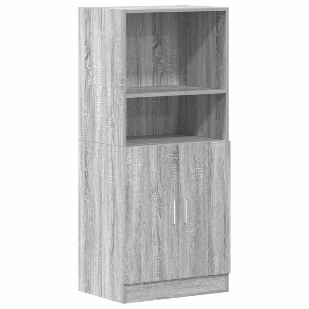 vidaXL Armoire de cuisine sonoma gris 57x41,5x131,5 cm bois ingénierie – Mobilier de jardin