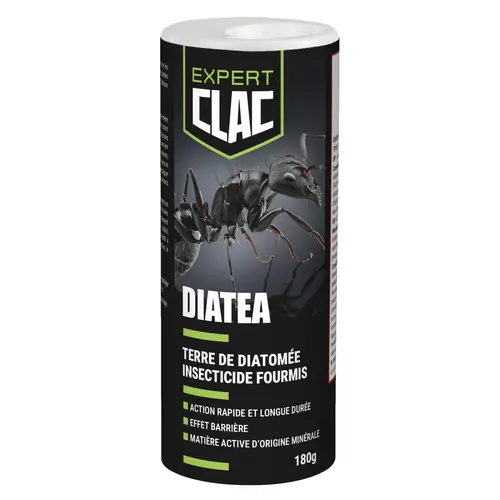 Insecticide fourmis noires terre de diatomée en flacon salière Expert Clac - 180 g