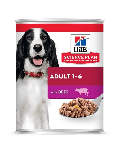 Aliment humide pour chien en boîte Hill’s Science Plan Canine Adult bœuf - 370 g