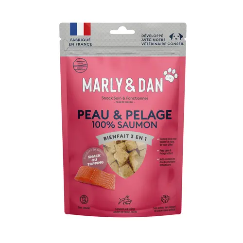 Friandises pour chien freeze dried peau et pelage Marly & Dan - 50 g