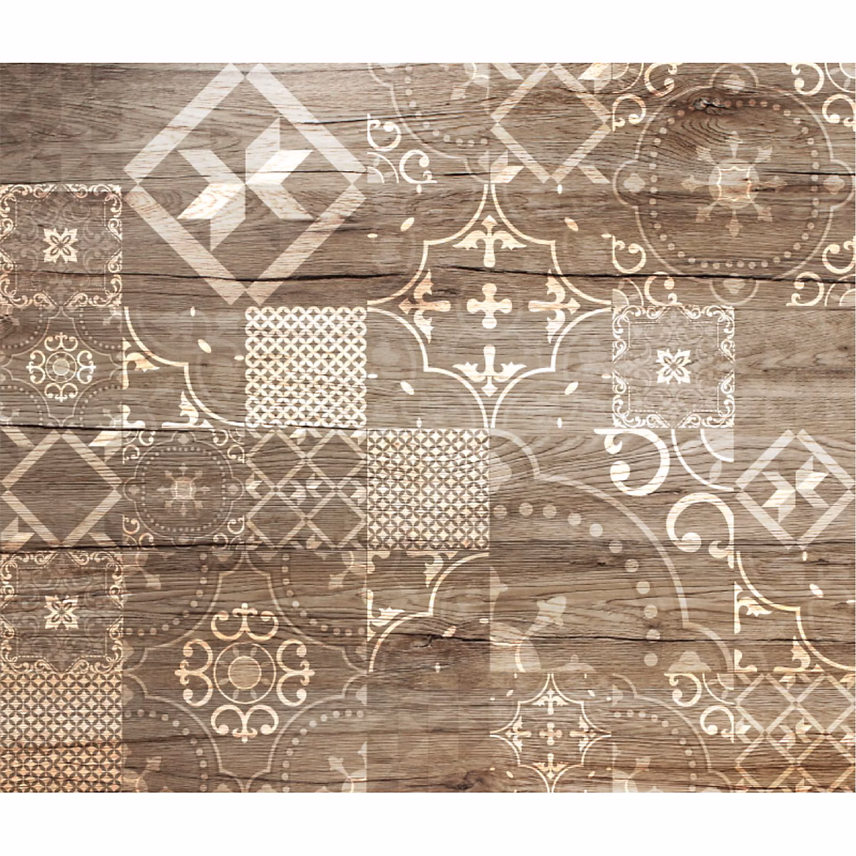 Crédence adhésive verticale effet bois en aluminium Marron – L. 70 x l. 40 x H. 0.3 cm, BOIS