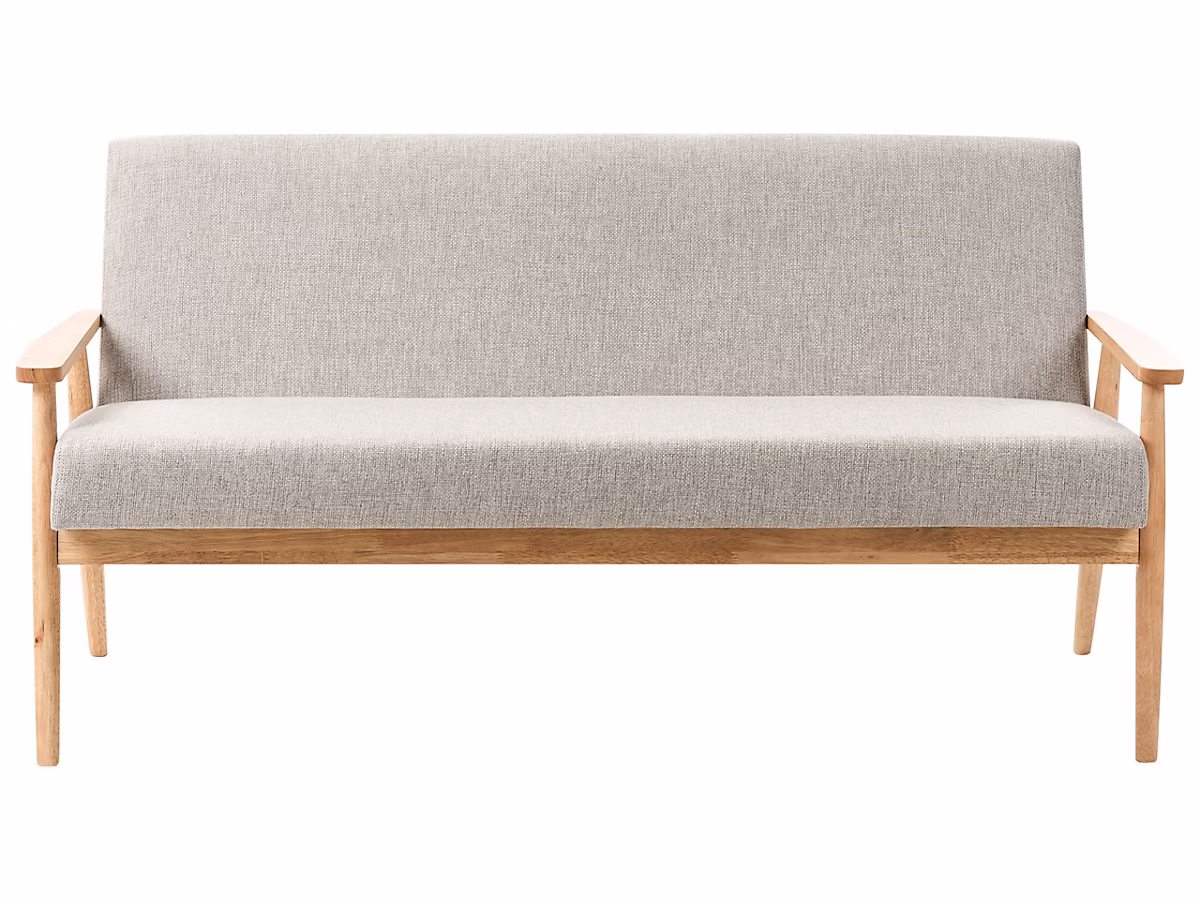 Canapé 3 places ESRUM Tissu Marron clair/gris – Réf. ULNMIWIUA3932524251