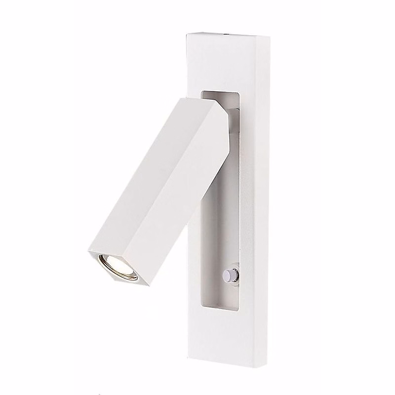 Applique murale Led semi – encastrée orientable blanche | Mantra | Gokova
