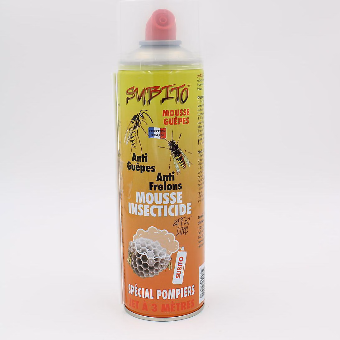 Produit anti-nuisibles et répulsif du jardin – Aérosol mousse guêpes frelons 500ml Subito