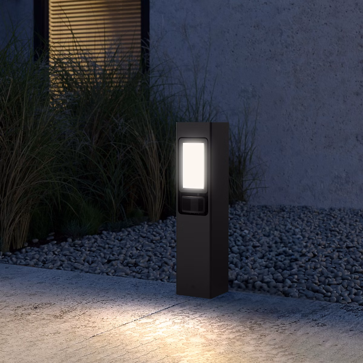 Borne lumineuse LED extérieur noire 10 W 1 000 lm IP65 – GoodHome Davern