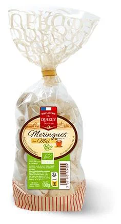 Meringues au miel bio Biscuits les Saules - 100 g