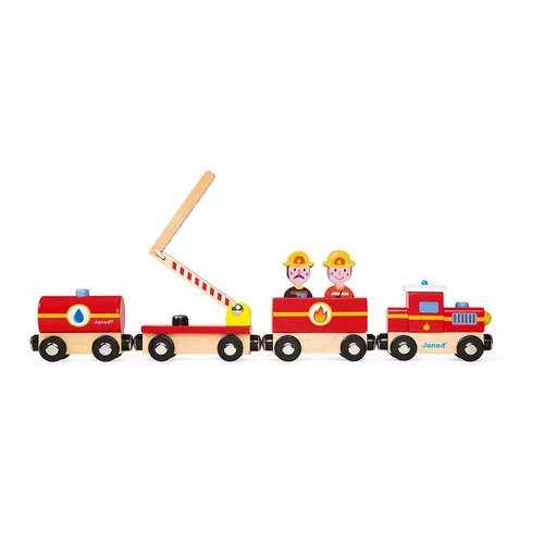 Train Pompiers story Janod - 34,3 cm