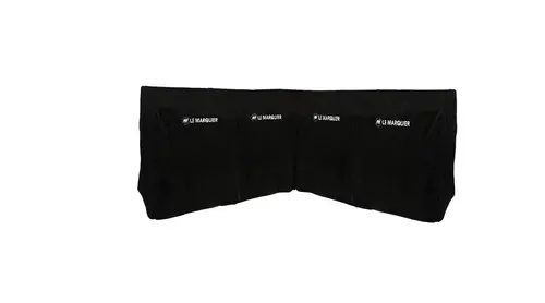 Lot housses pour cuisine 5 éléments noir Le Marquier - L 235 x P 235 x H 110 cm