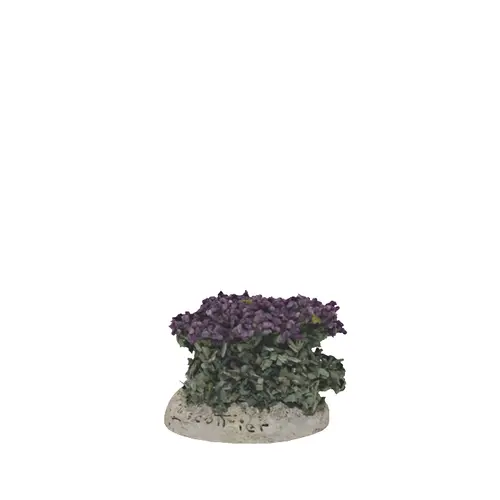 Accessoire de crèche de Noël pied de lavande Santons Escoffier - 3 x 3 x 2 cm