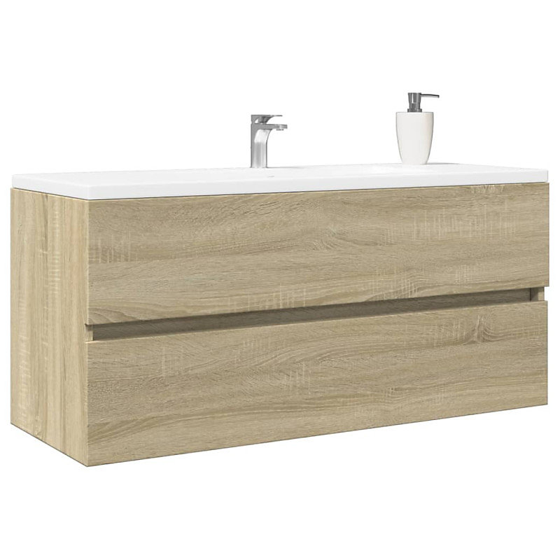Armoire de lavabo de salle de bain chêne sonoma 100 × 38 – 5 × 45 cm
