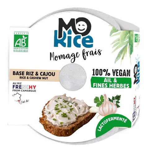 Momage frais ail et fines herbes vegan bio Morice – 125 g