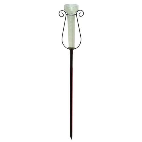Pluviomètre lyre vert en métal de 44,5 cm