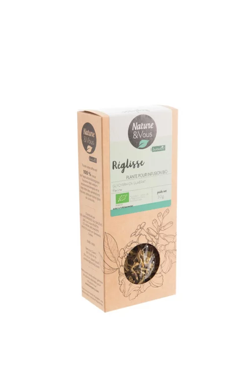 Infusion bio réglisse racine coupée Nature & Vous – 30 g