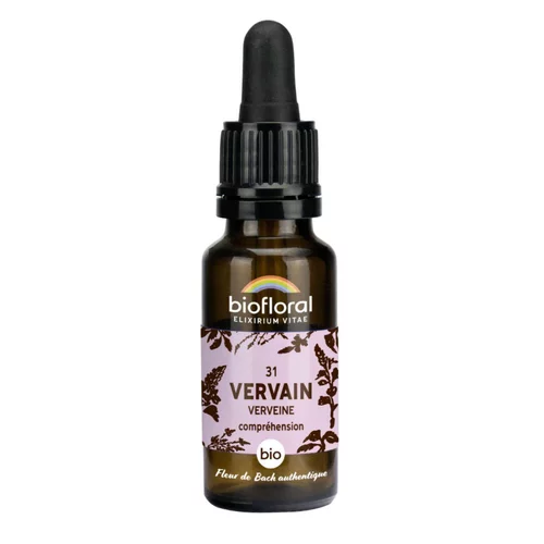 Élixir n°31 Biofloral de verveine en flacon de 20 ml