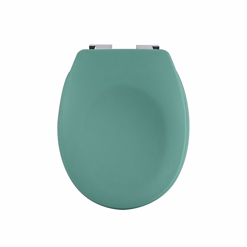 Abattant wc Thermo dur avec frein de chute NEELA Vert mat Charnières ABS Chromé Spirella | WC