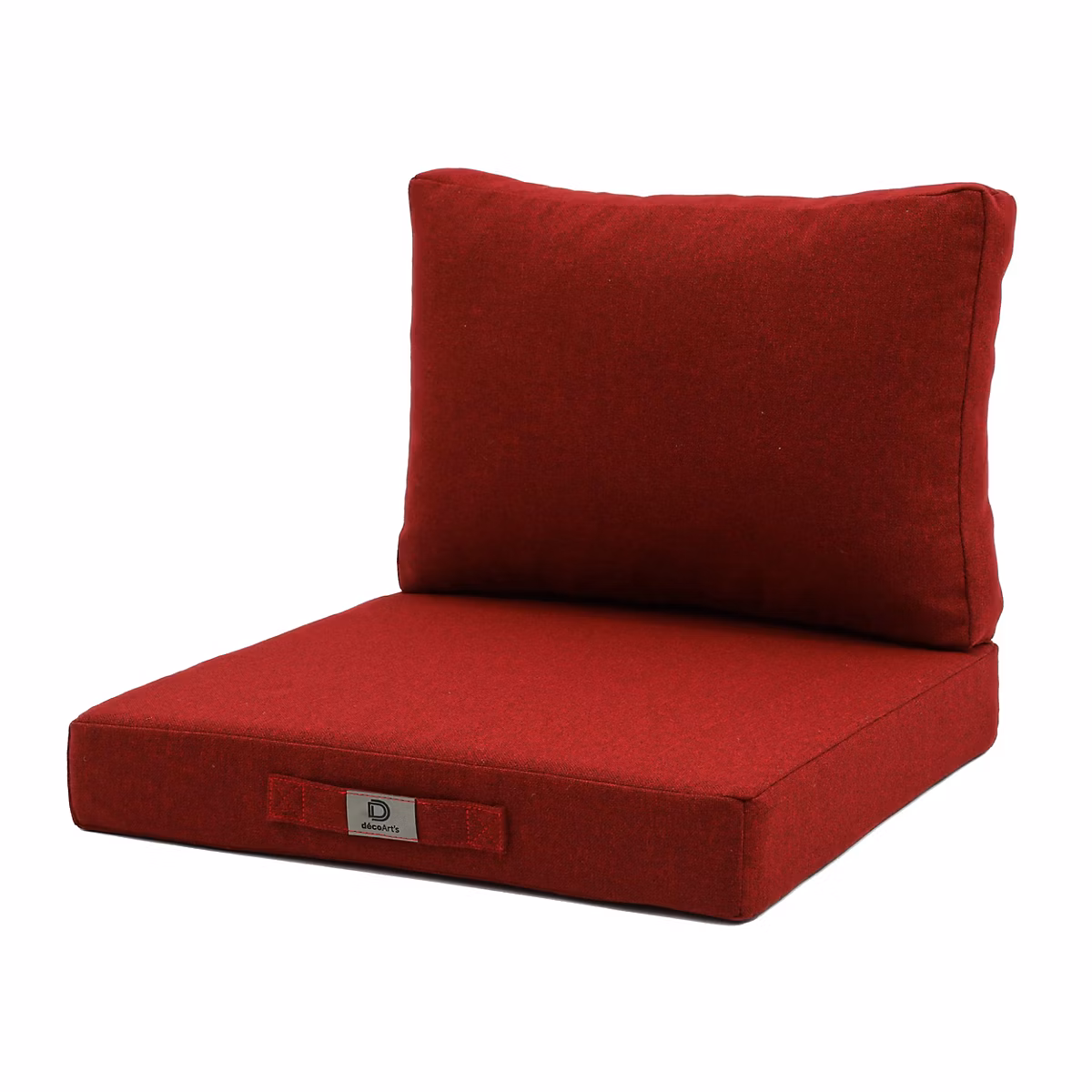 Coussins pour salon de jardin déhoussable 60 × 60cm – Bordeaux Chiné