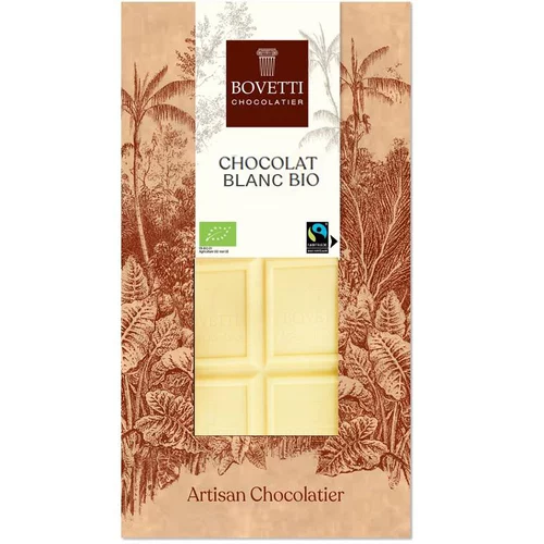 Chocolat blanc nature bio - tablette de 100 g