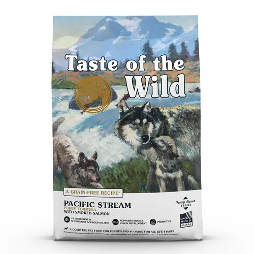 Croquettes pour chiot sans céréales saumon Taste of the Wild Pacific Stream - 2 kg