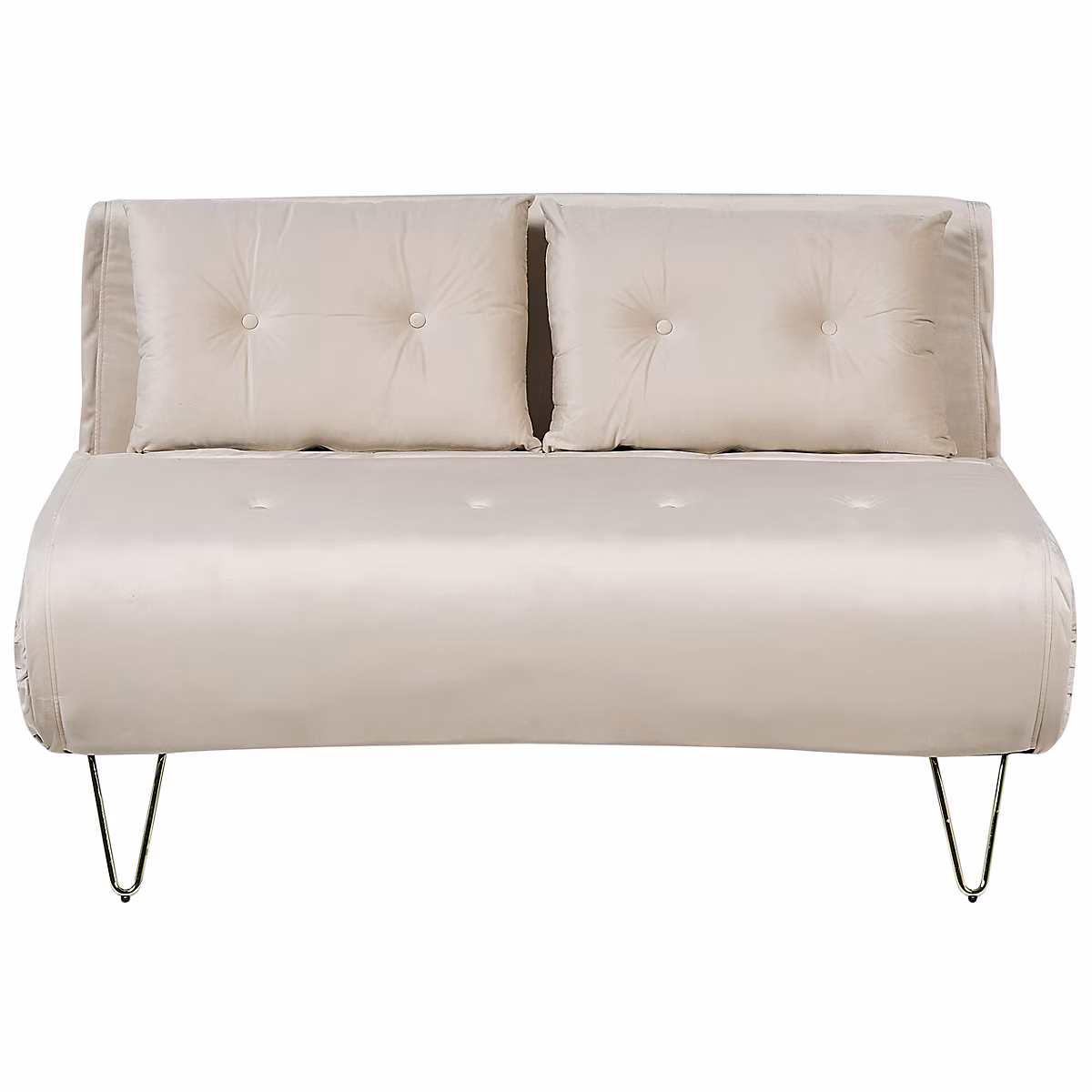 Canapé – lit 2 places VESTFOLD Velours Beige
