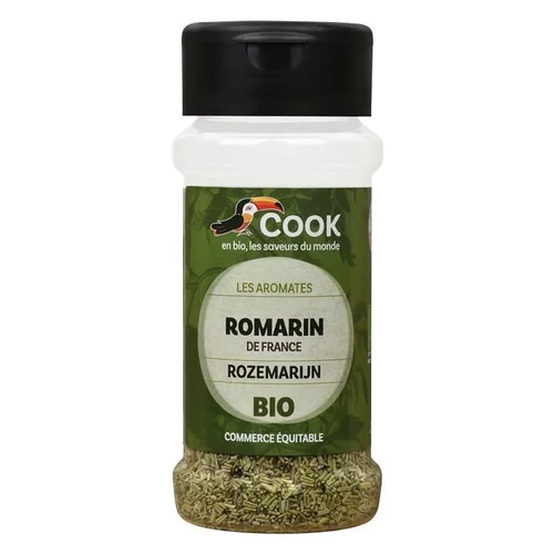 Feuilles de romarin bio dans un pot de 25 g