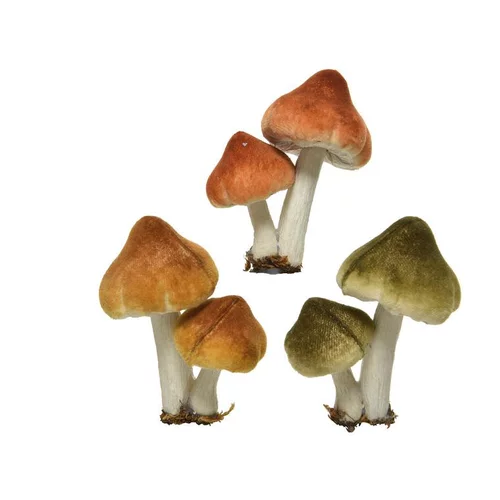 Champignon en mousse sur clip - H 9 cm