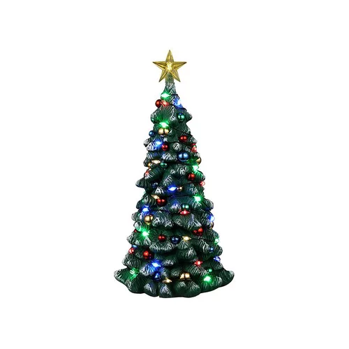 Accessoire pour village de Noël Lemax Sapin de Noël enneigé illuminé