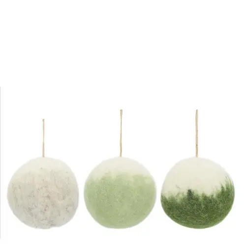 Boule en laine à suspendre - Ø 9 cm