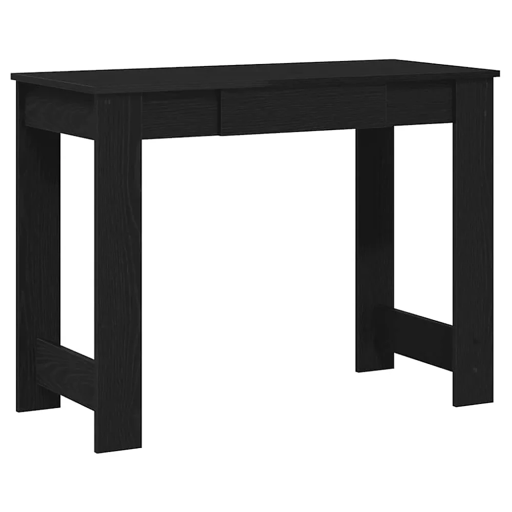 Bureau noir 100 × 45 × 75 cm bois d'ingénierie vidaXL