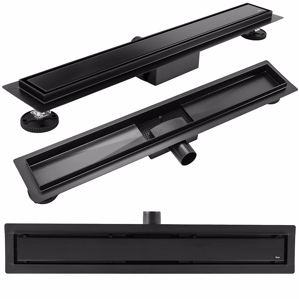 Evacuation des eaux – Drain Linéaire Rea Neox 50 Black