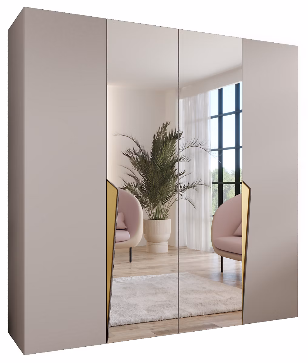 Armoire a portes battantes Piano 2 200 x H. 202 x P. 52 – 4 portes