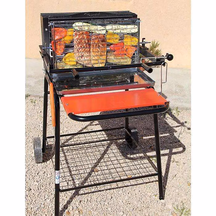 Barbecue charbon vertical somagic fonte noir 86 x 71 x 100.5 cm | Barbecue