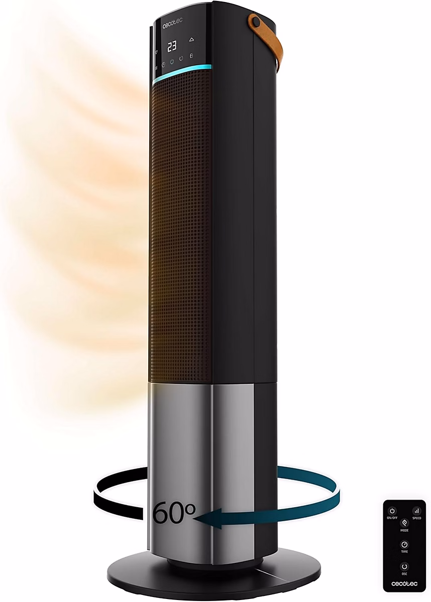 Radiateur soufflant – Chauffage céramique tour programmable 2000 W Cecotec