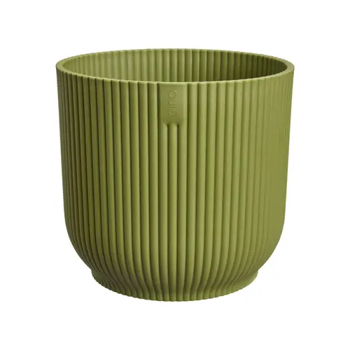 Cache-pot vibes coloris vert en plastique recyclé Elho - Ø 22 cm