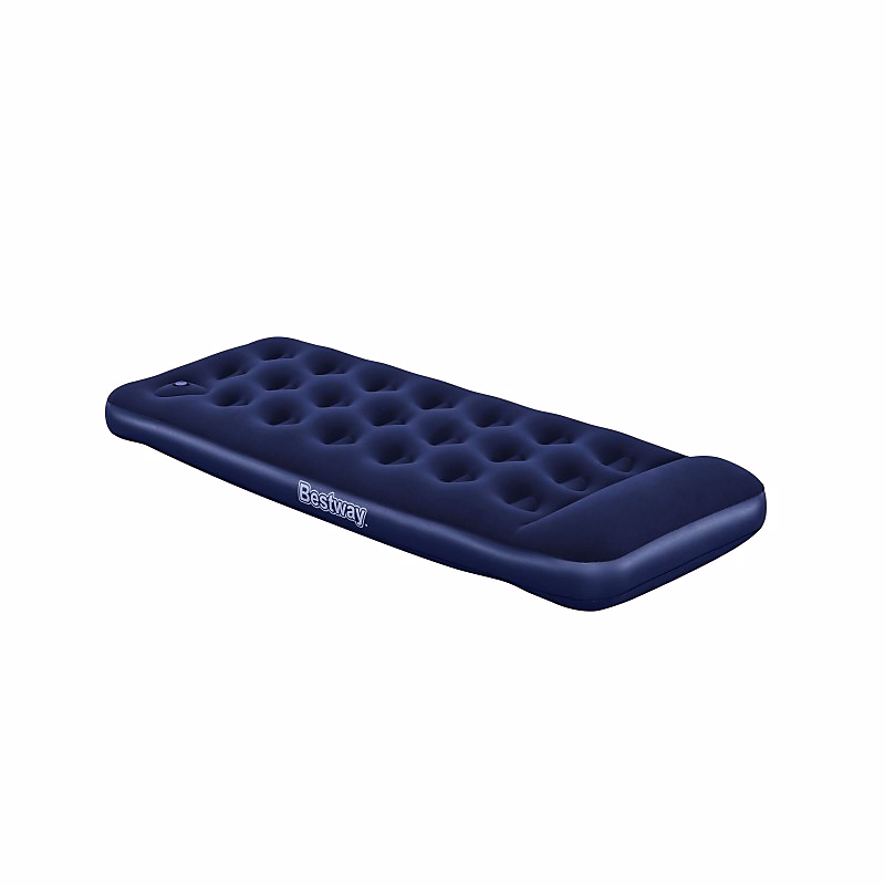 Bestway Matelas camping gonflable 1 place 185 × 76 × 28cm avec pompe à pied