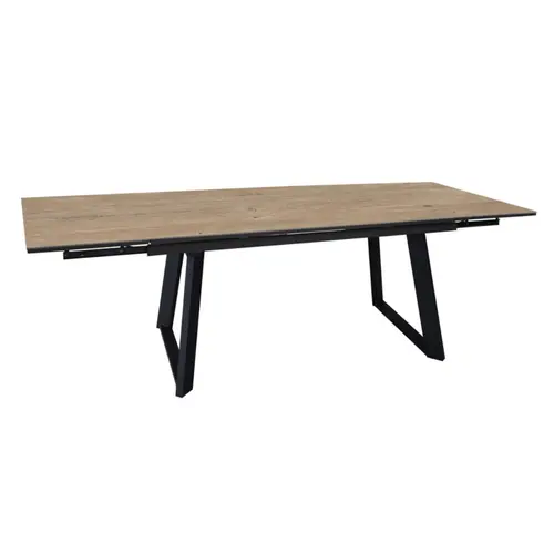 Table Malo avec 2 rallonges en aluminium - 180 x 230 x 280 x 100 cm