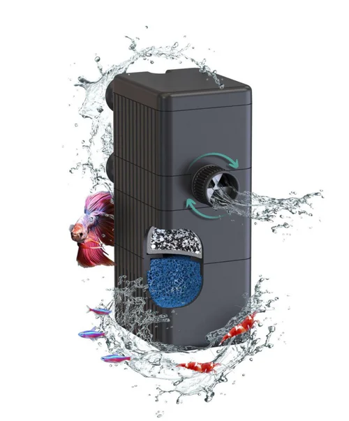 Filtre interne pour aquarium jusqu'à 50 litres Bio Filter 200 coloris noir Aquatlantis