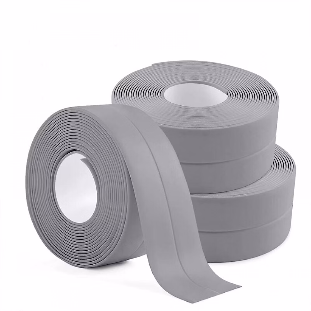 3 rouleaux de ruban d'étanchéité imperméable – ruban de calfeutrage autocollant en PVC pour cuisine | salle de bain | baignoire