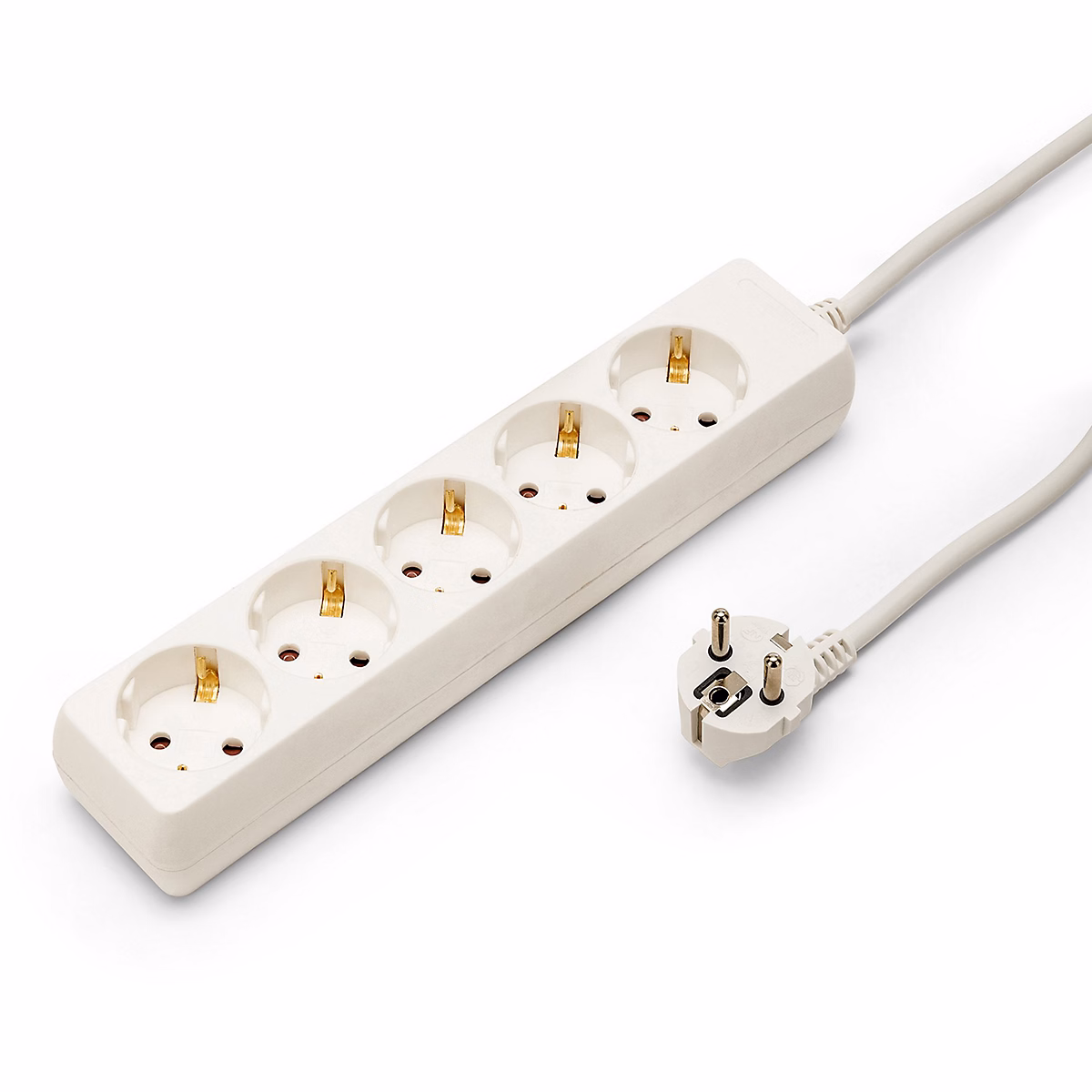 Bloc multiprise standard Schuko 5 × 16A – câble de 1m de long, H05VV-F3G1.0MM2, CE