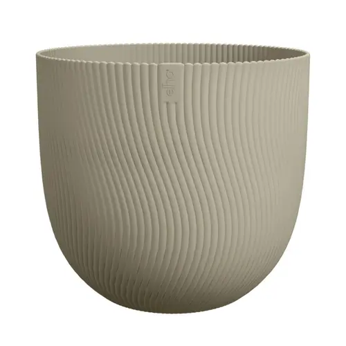 Pot en polypropylène vert scandinave Elho Sereh Round - Ø 29,5 x 25,3 cm