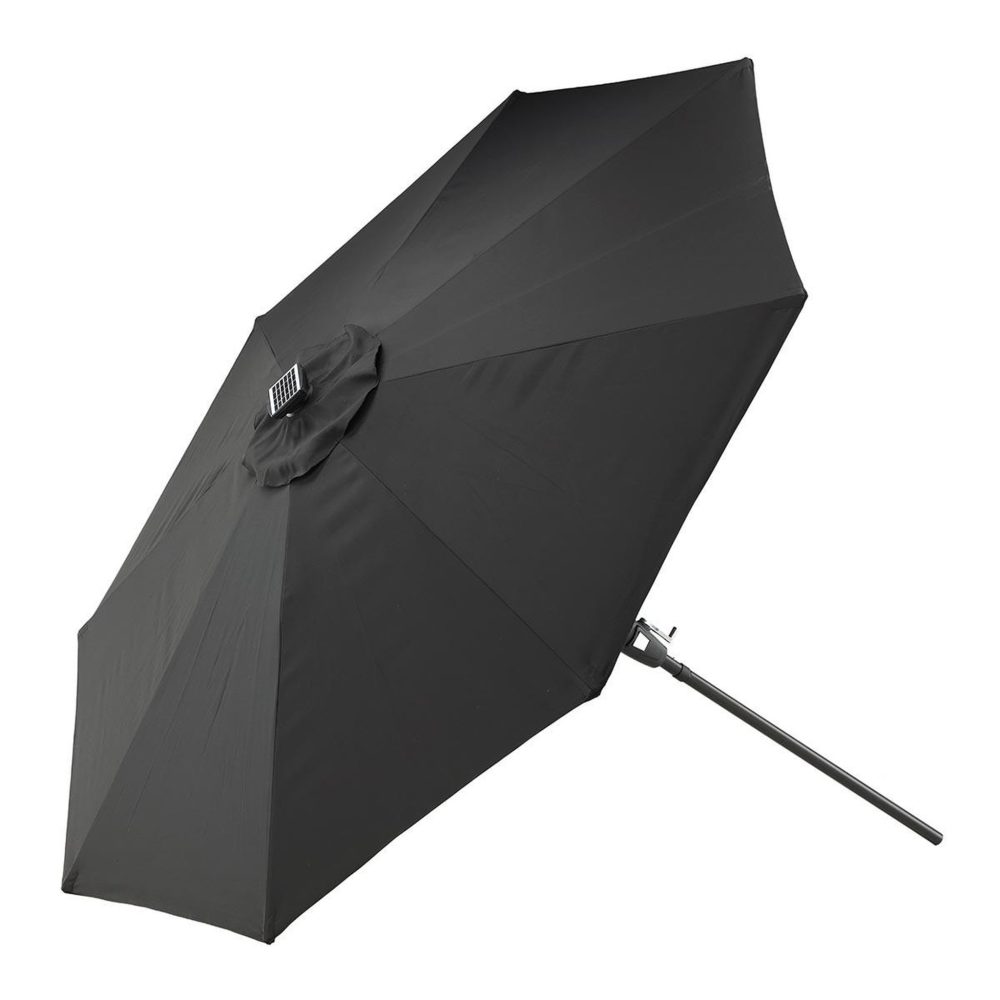 Paris Prix Parasol à led sabal 270cm noir – 270cm 241 cm
