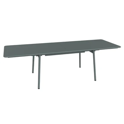 Table extensible Monceau coloris gris en acier Fermob - 165/255 x 74 cm
