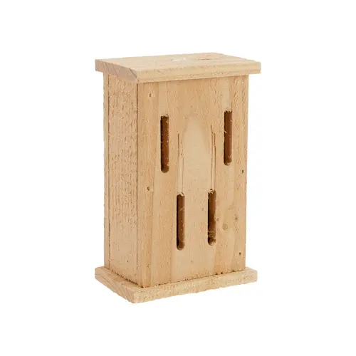 Abri à papillon en bois Douglas - 11 x 7,5 x 18,5 cm