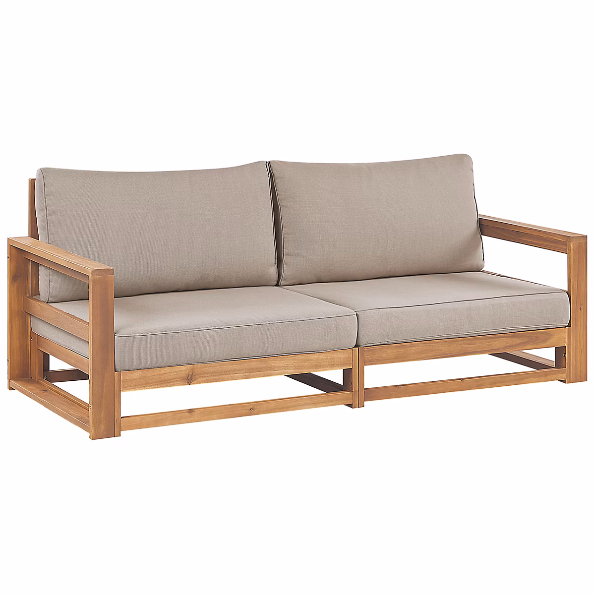 Salon et mobilier de jardin – Canapé de jardin 2 places TIMOR Bois d'acacia certifié Marron clair