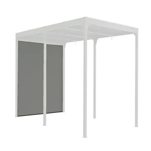 Rideau pour pergola 3630 BI/PER 3660 BI coloris gris en PVC - 3,4 x 2,2 m
