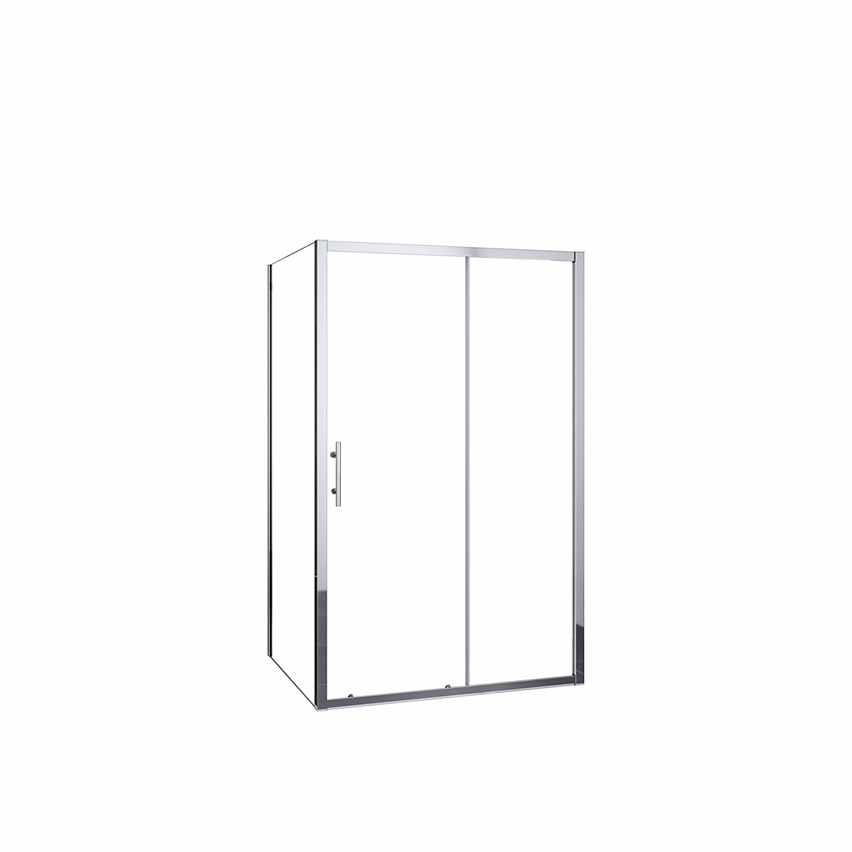 Cabine de douche 130 × 70 × 190cm porte de douche + paroi latérale en verre trempé