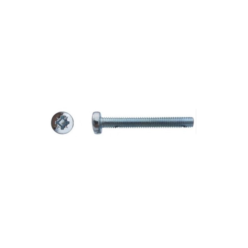 500 Vis Métaux Tête Cylindrique Pozidriv 3 × 30 mm | DIN 7985 – Zingué blanc – D – Work